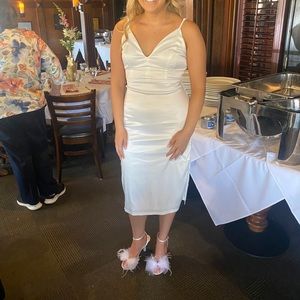 White lulus dress size medium